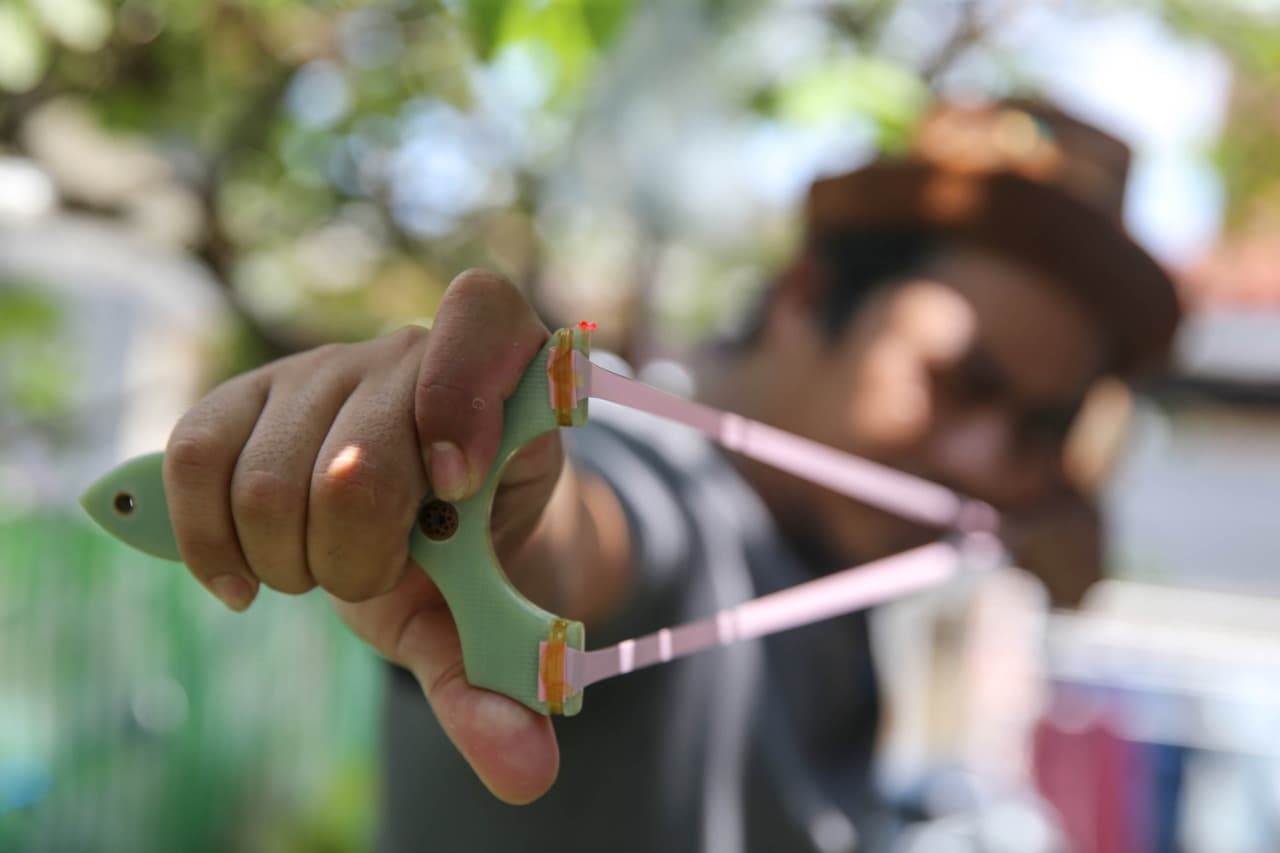 Catapult in action